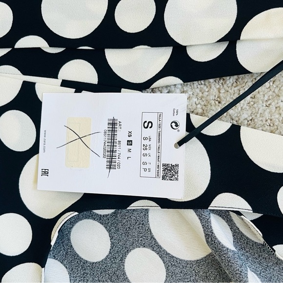 NWT - Zara Studio Limited Edition Black and White Polka Dot Jumpsuit - Picture 10 of 11